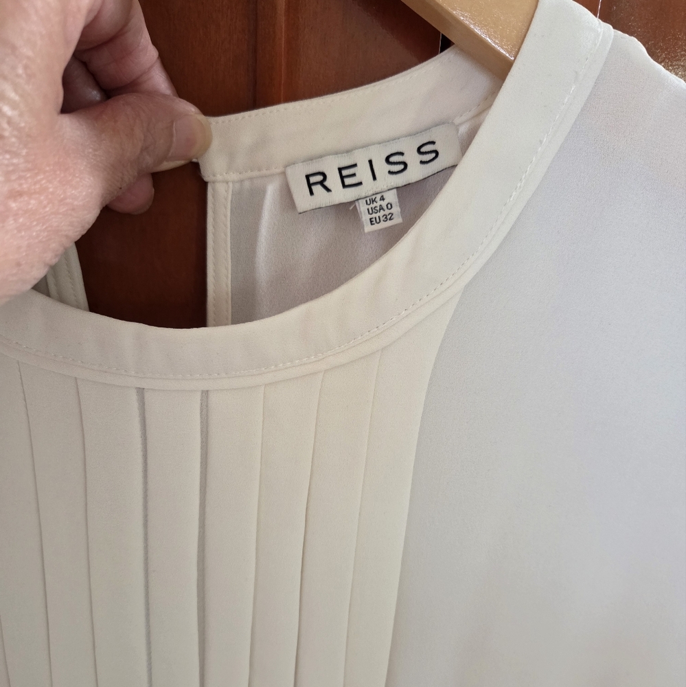 REISS 2 Tone Short Sleeve Dress - Picture 4 of 6